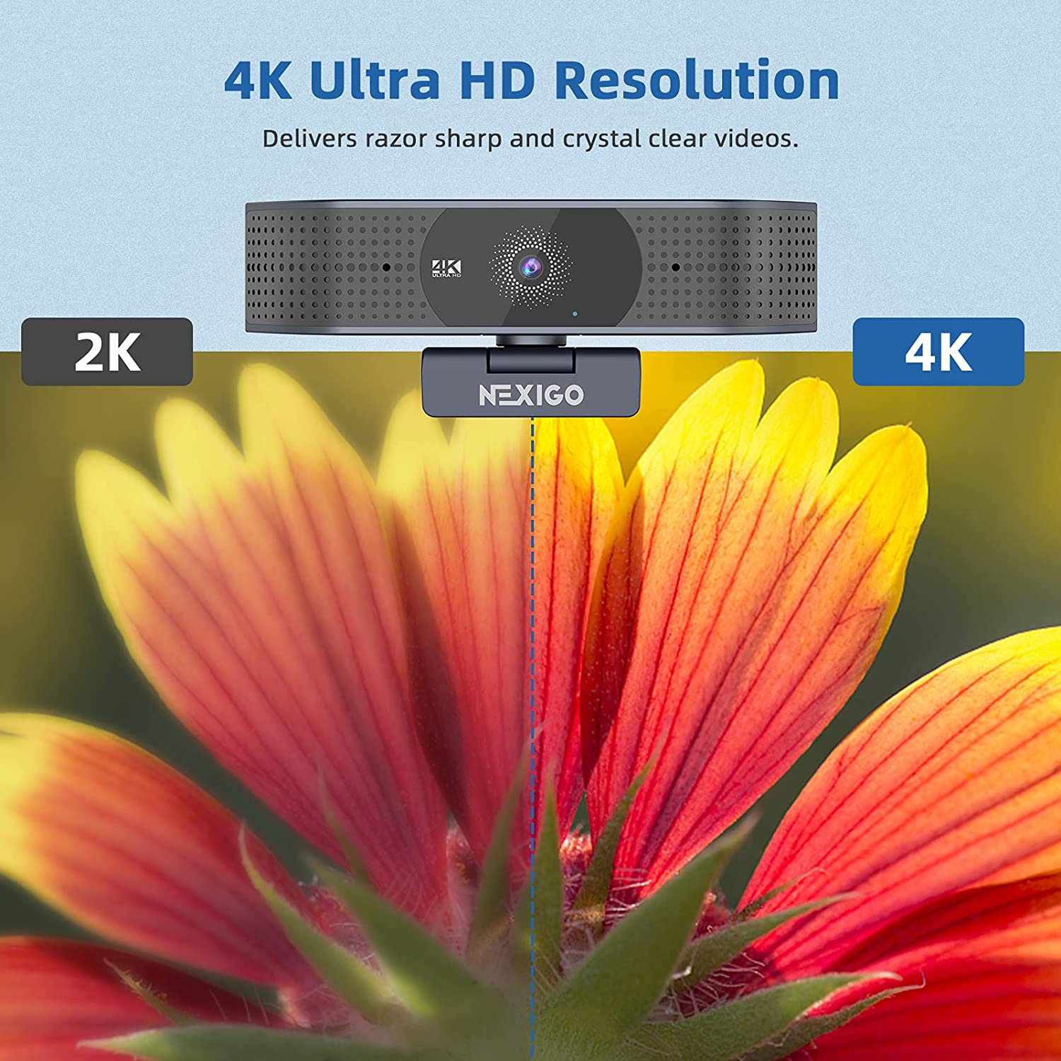 Compared to a 2K resolution, the images captured by the N690 webcam are clearer.