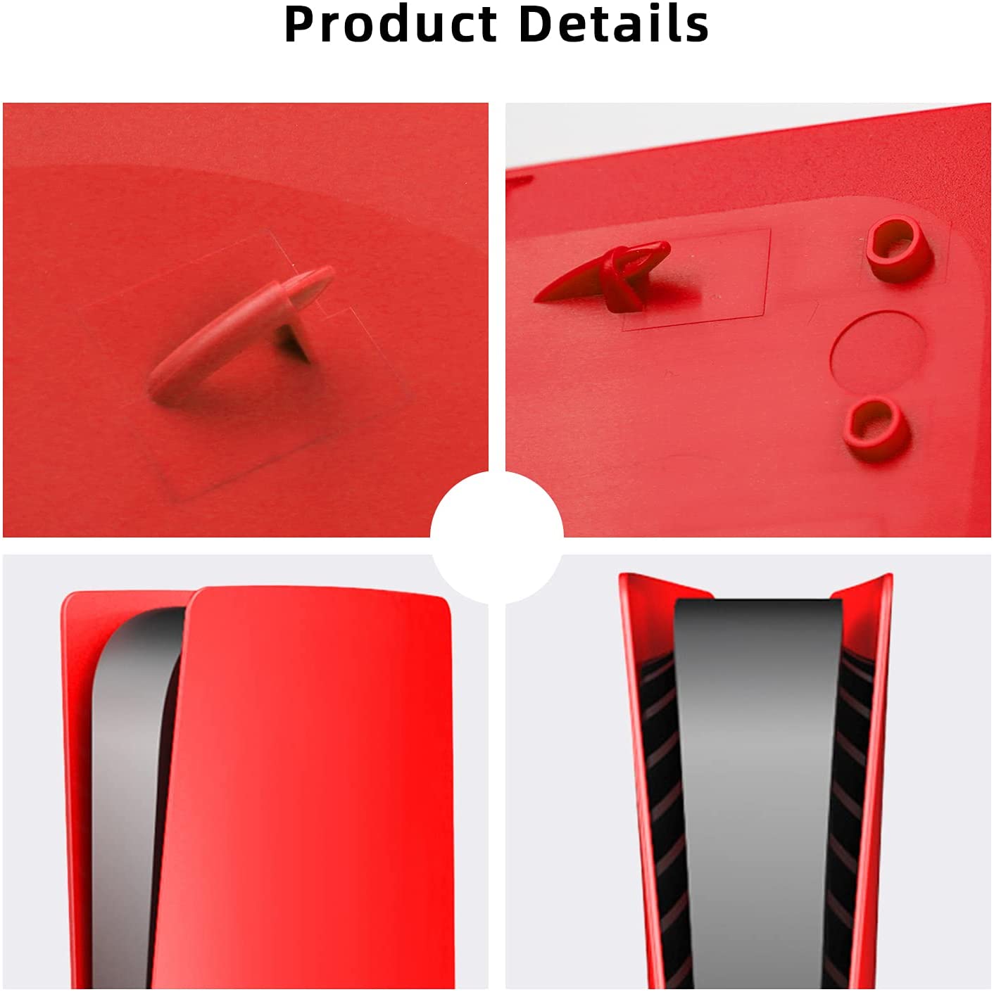 Partial view showcasing detailed design of this console panel.
