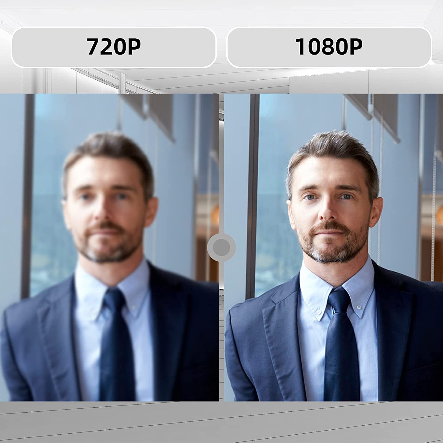 Compared to other 780p webcams, NexiGo 1080p provides a clearer image.