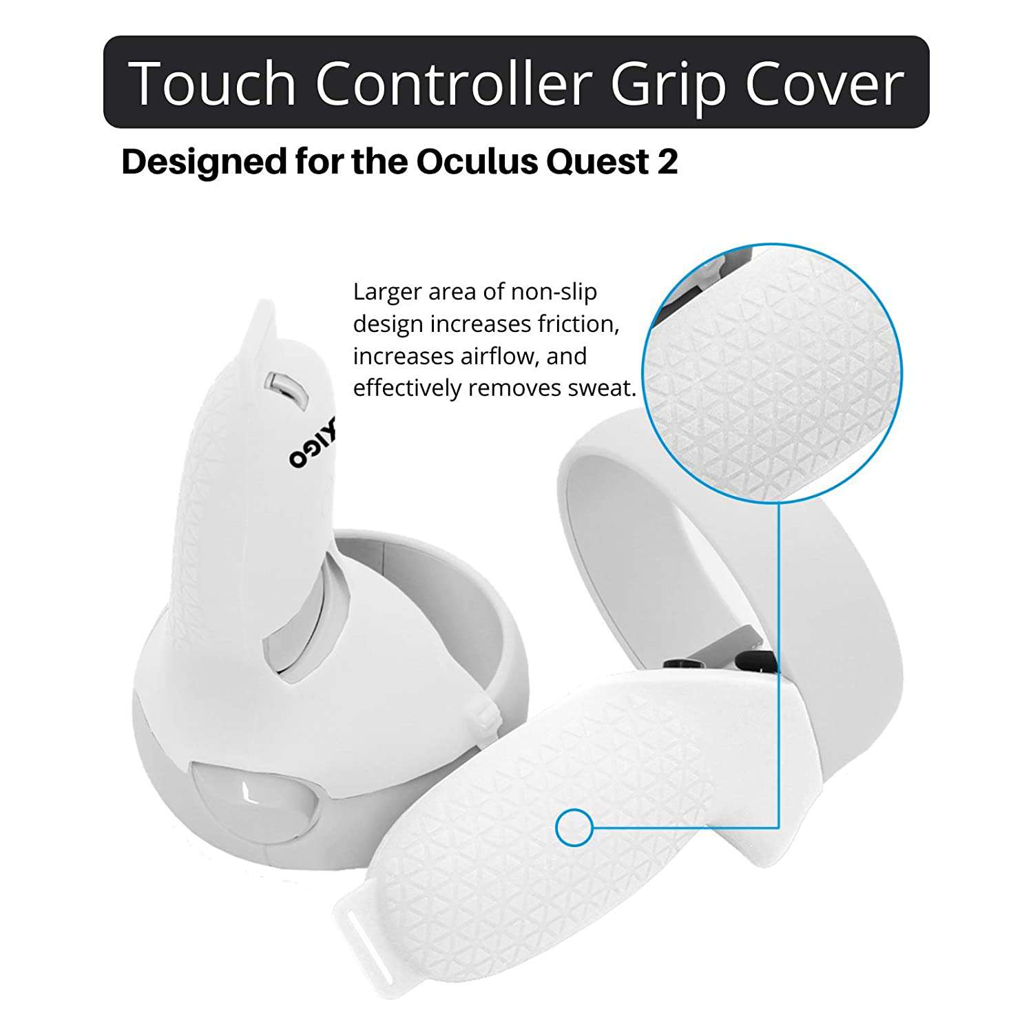 Enhanced grip, airflow, and sweat absorption with the Controller Grip Cover.