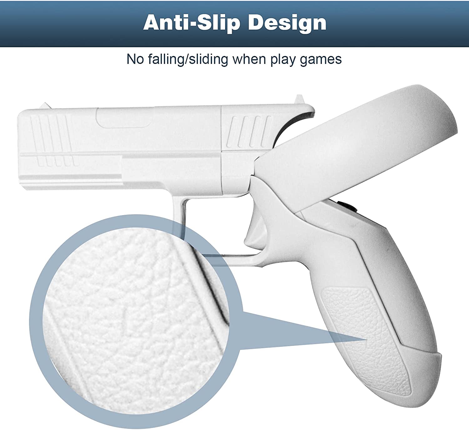 This Grip Cover features an anti-slip design, providing protection against slipping while gaming.