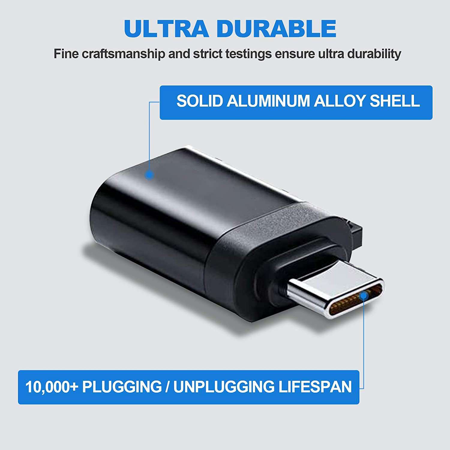 With its sturdy aluminum casing and exquisite craftsmanship, the adapter is exceptionally durable