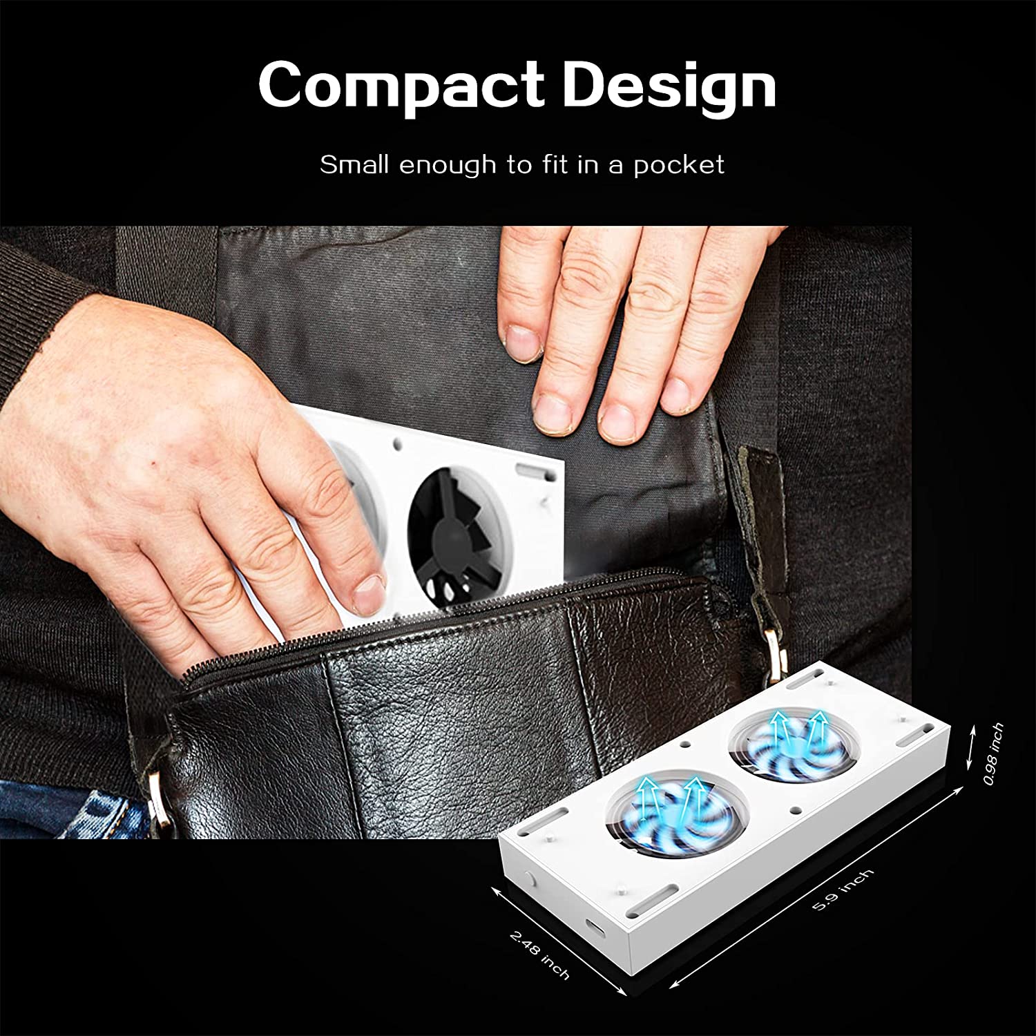 Compact and portable design that can be easily stored in a bag.