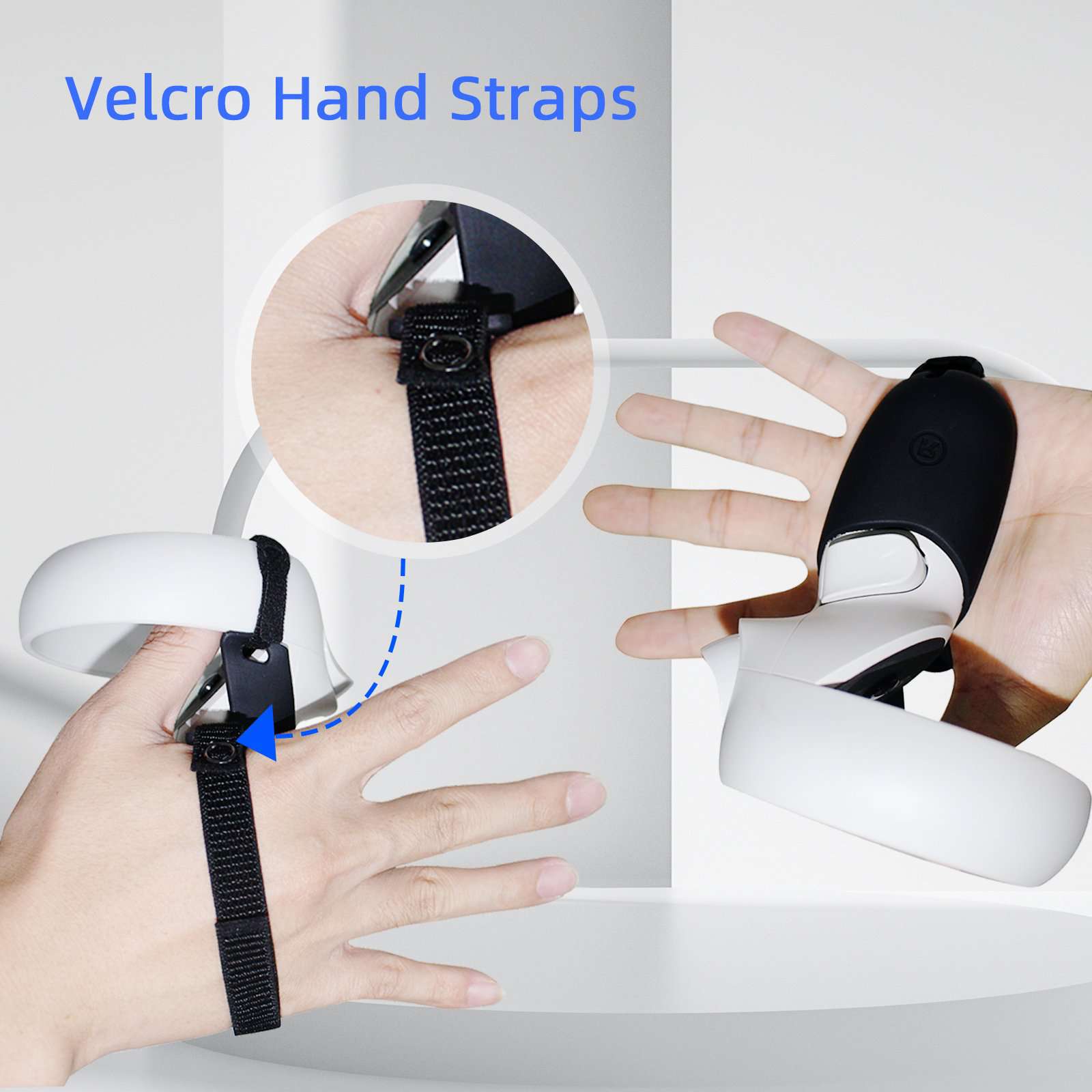 Securely fix the VR controller with the silicone cover's buckle to prevent it from falling off.