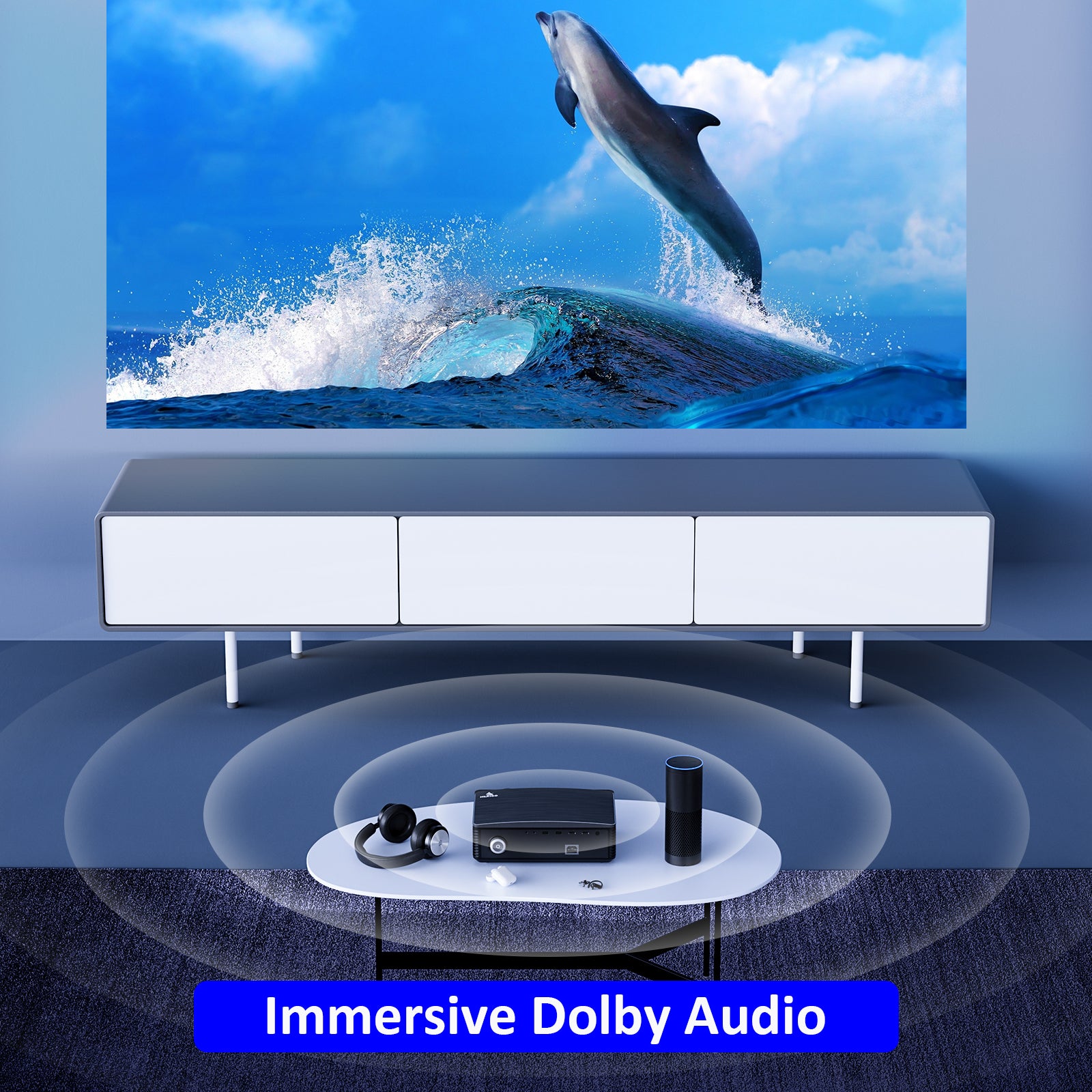 Built-in Dolby speakers provide immersive sound. Bluetooth 5.1 ensures stable connections.