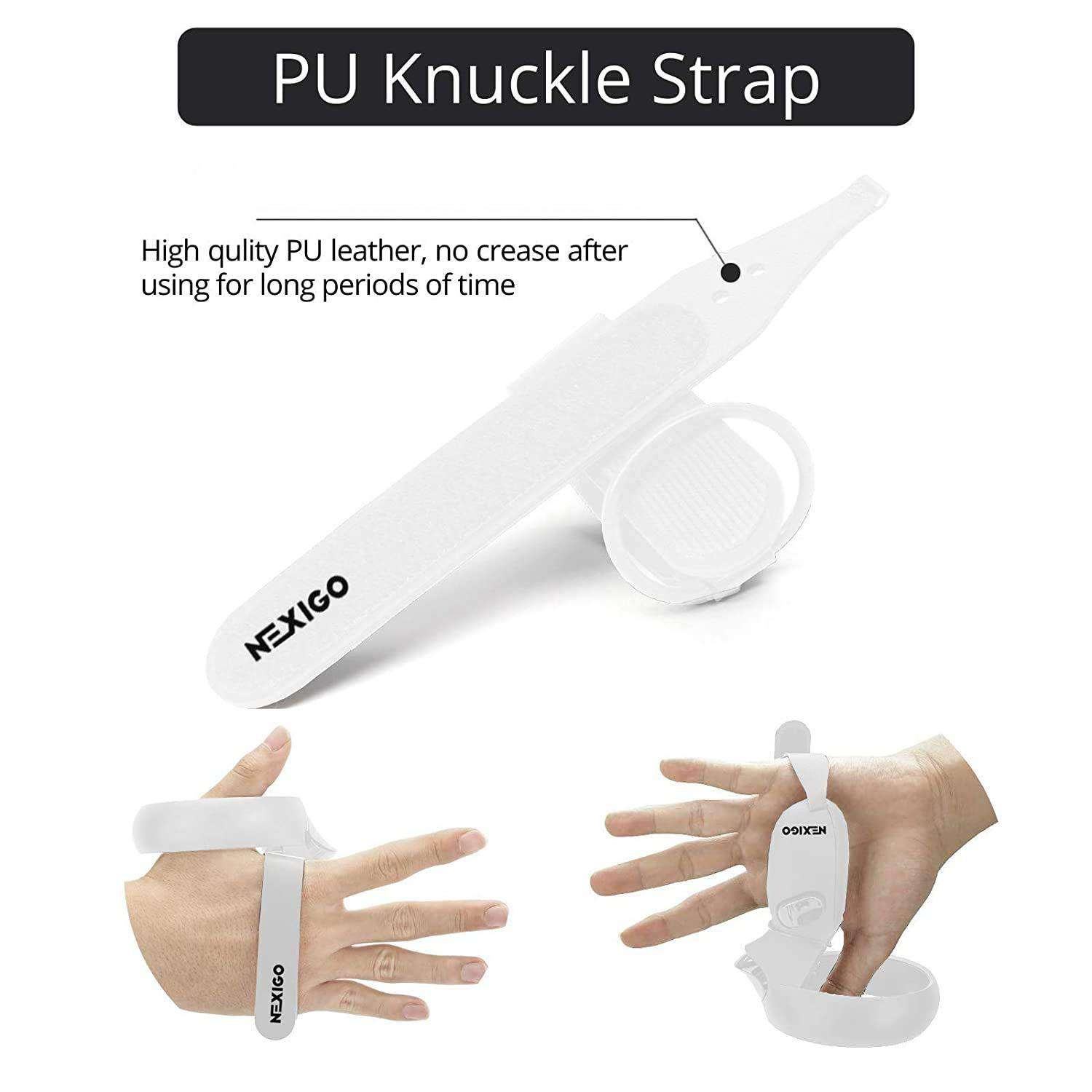 The PU Knuckle Strap remains crease-free even after extended use.