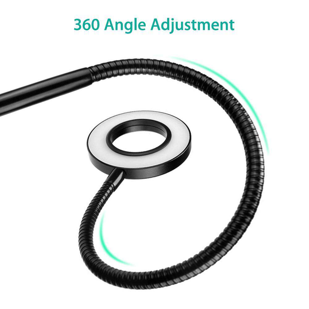 The bracket rotates 360 degree in a circular motion, showcasing its adjustability.