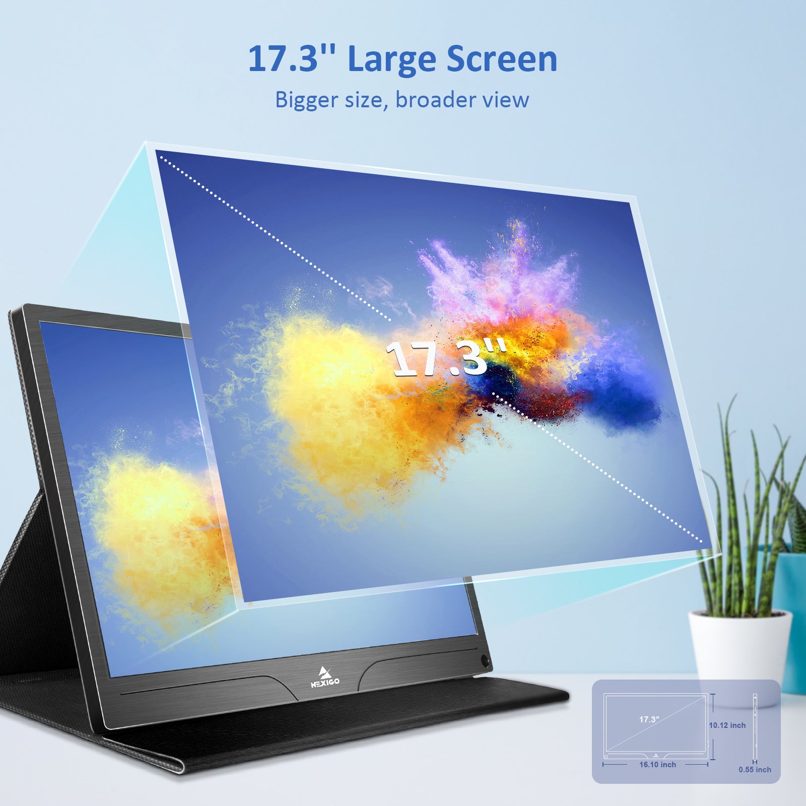 NexiGo NG17QH 4K Portable Monitor - Thumbnail 3