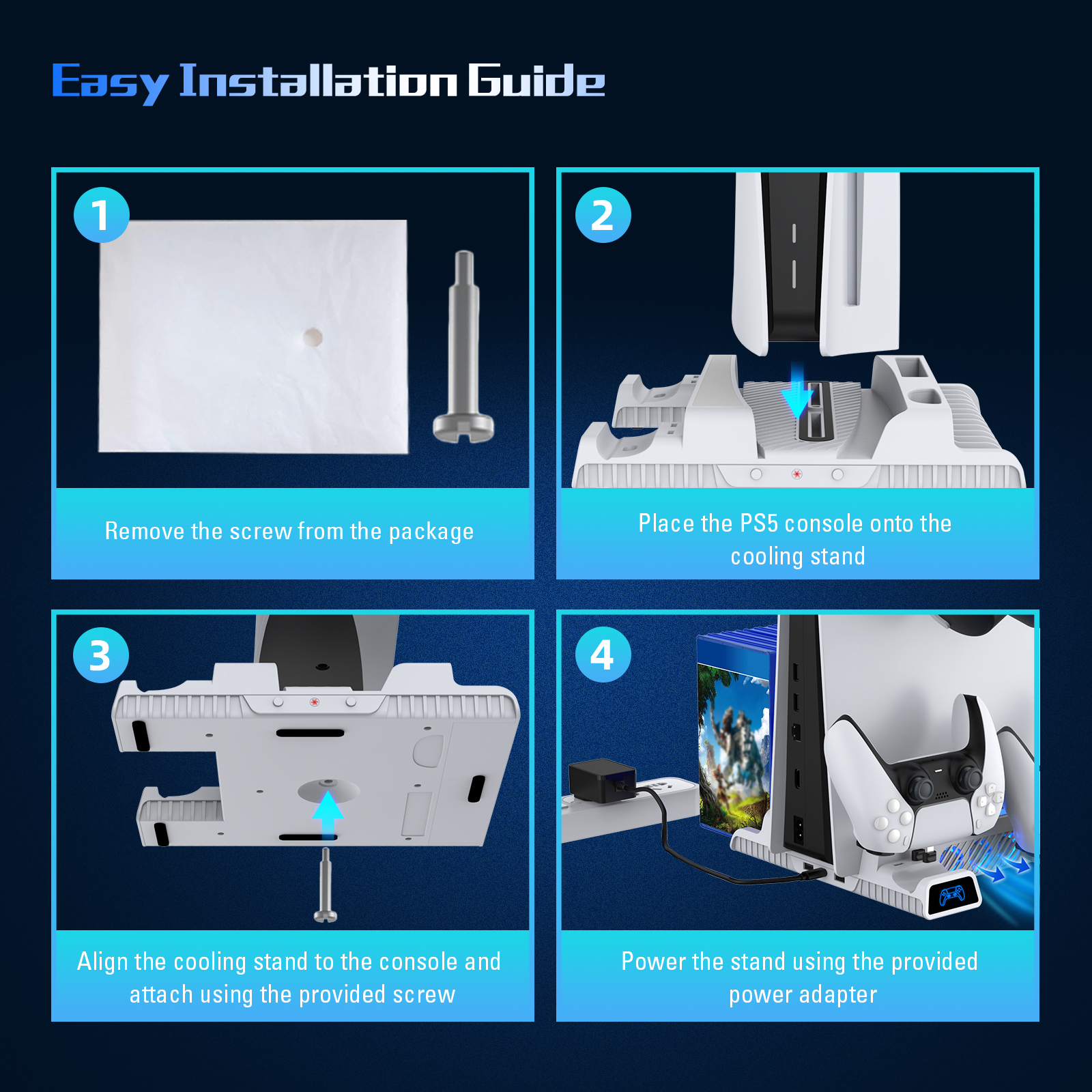 Installation Guide for Securing the Stand with Screws