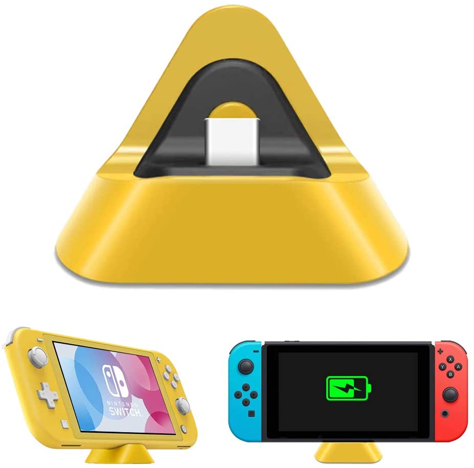NexiGo Charger Dock for Switch/Nintendo_Switch Lite with Type C Port (Yellow)