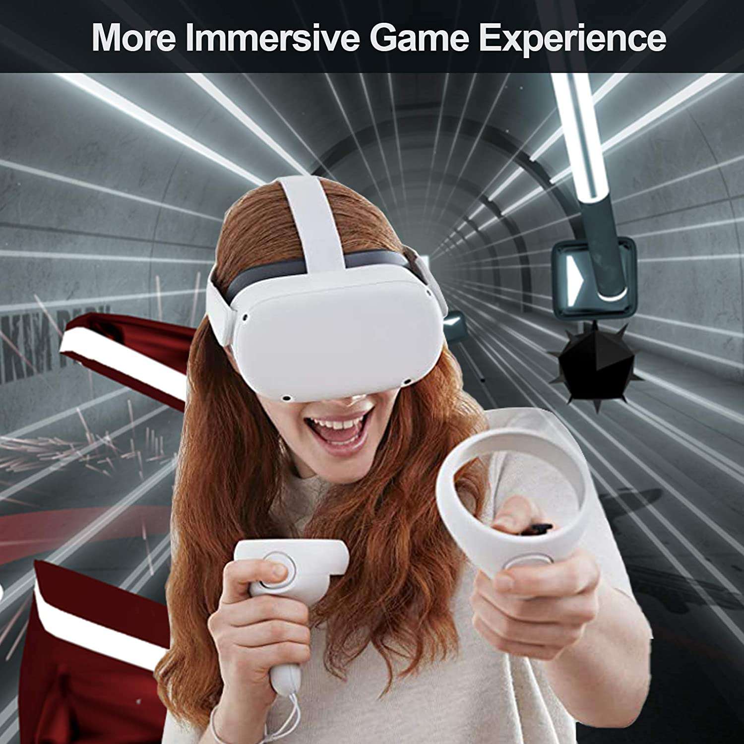 Solo gaming with Touch Controller for an immersive gaming experience.