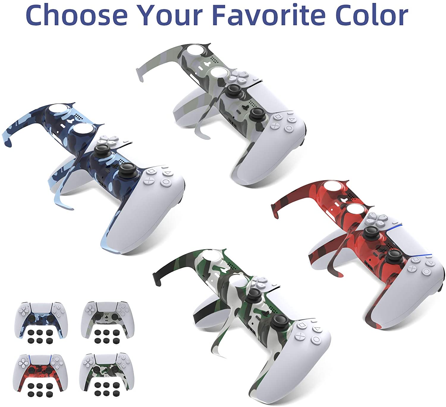 Four colors are available to choose from: blue camouflage, red camouflage, silver camouflage, and gold camouflage.