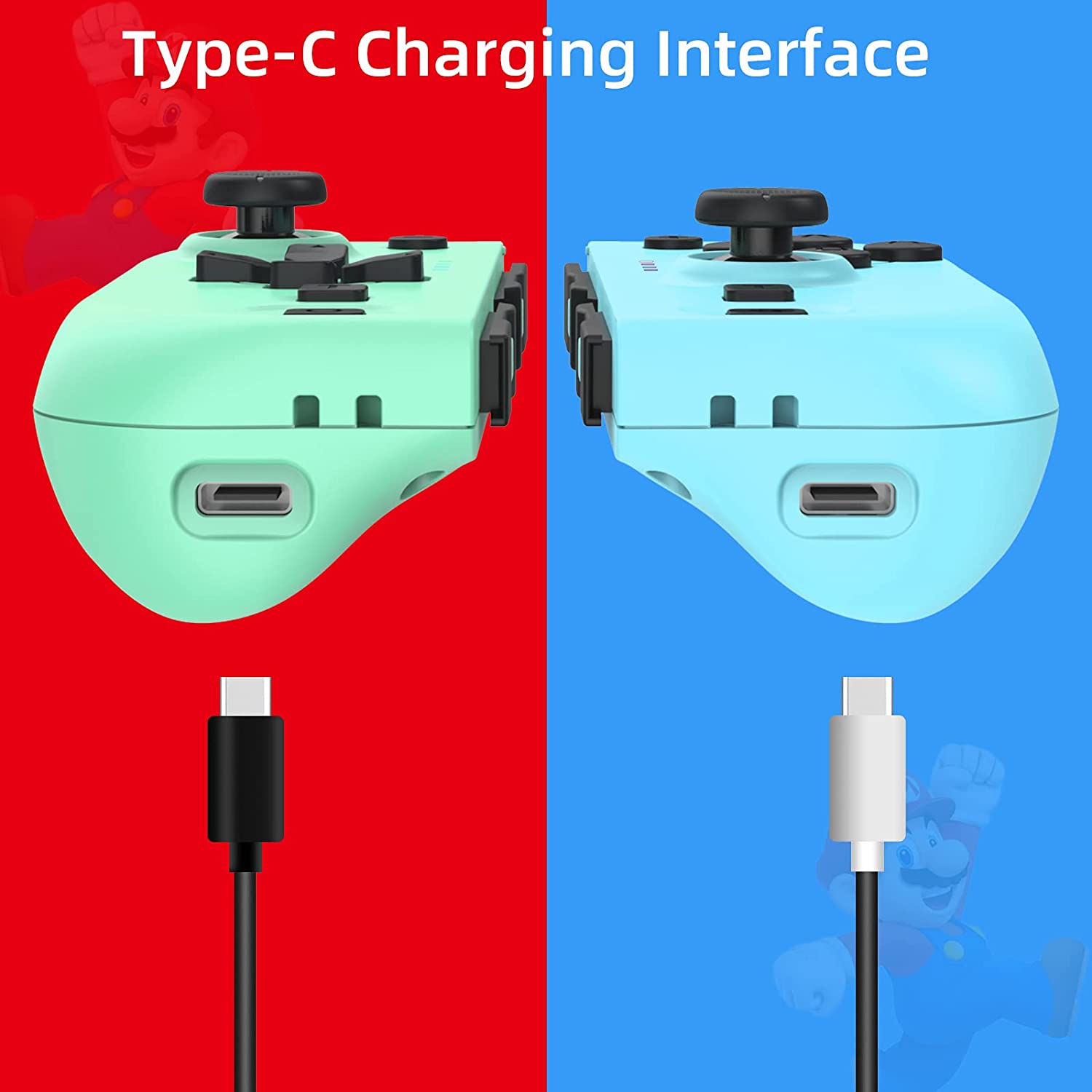 Joycons with Type-C charging port.