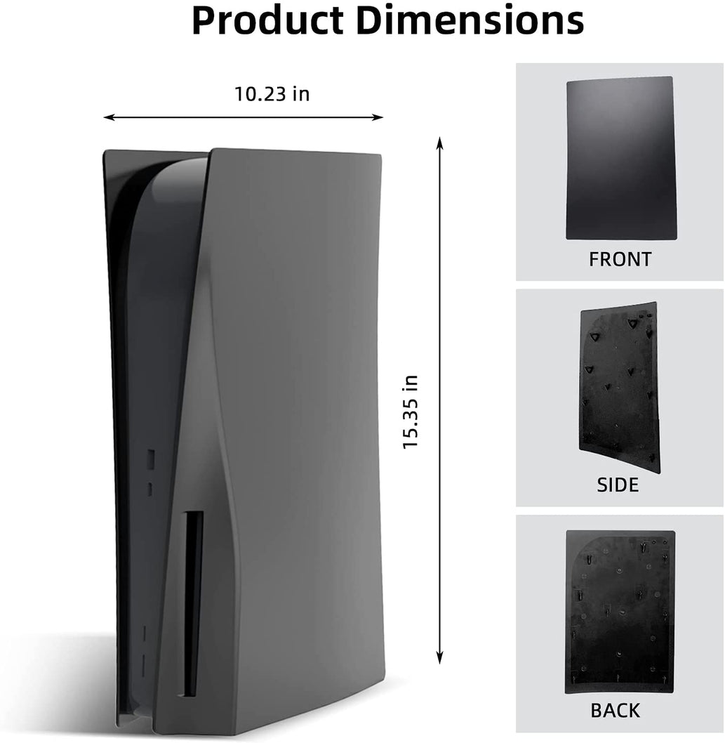 Showing the dimensions of the NexiGo PS5 faceplate after installation