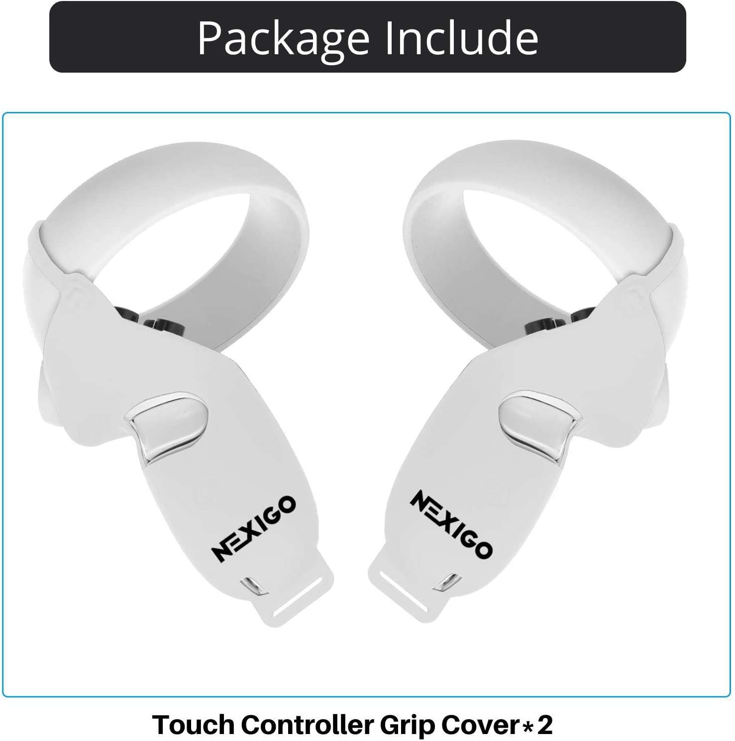 The package includes 2 Touch Controller Grip Covers.