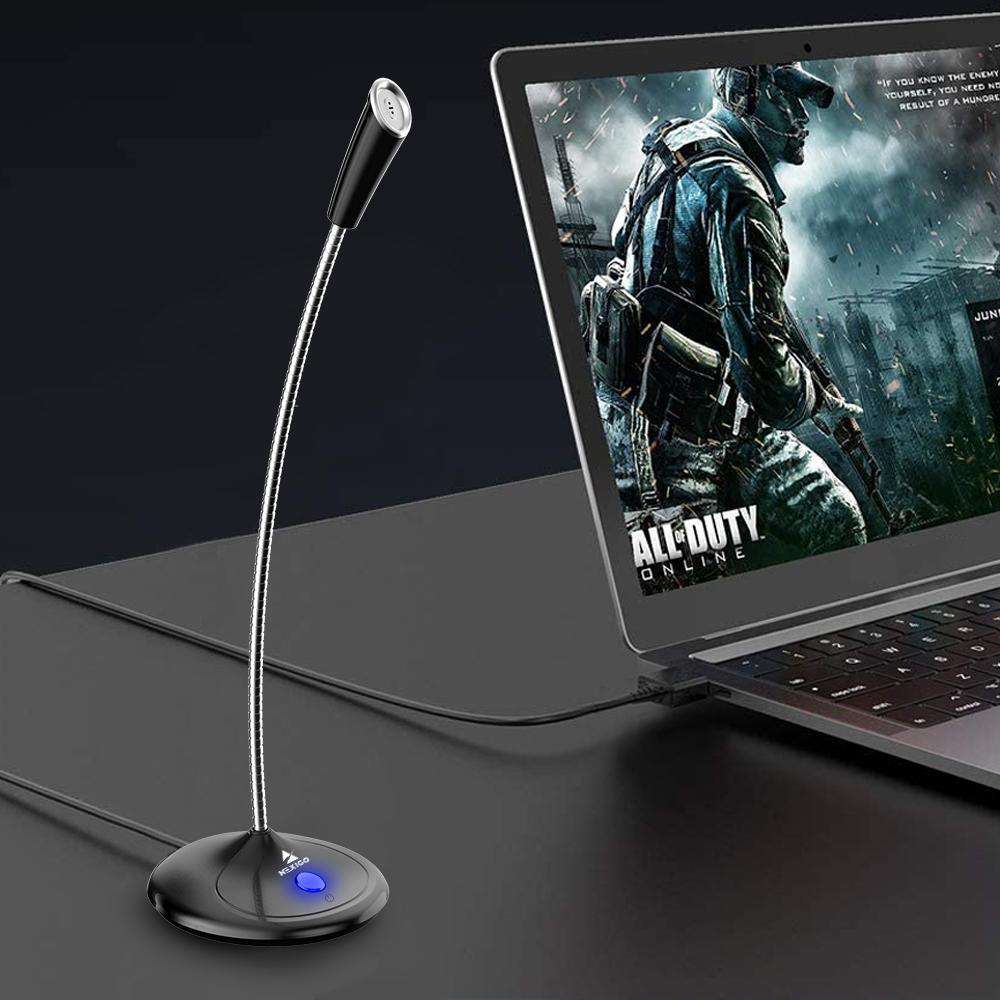 Place the USB microphone next to your gaming computer.