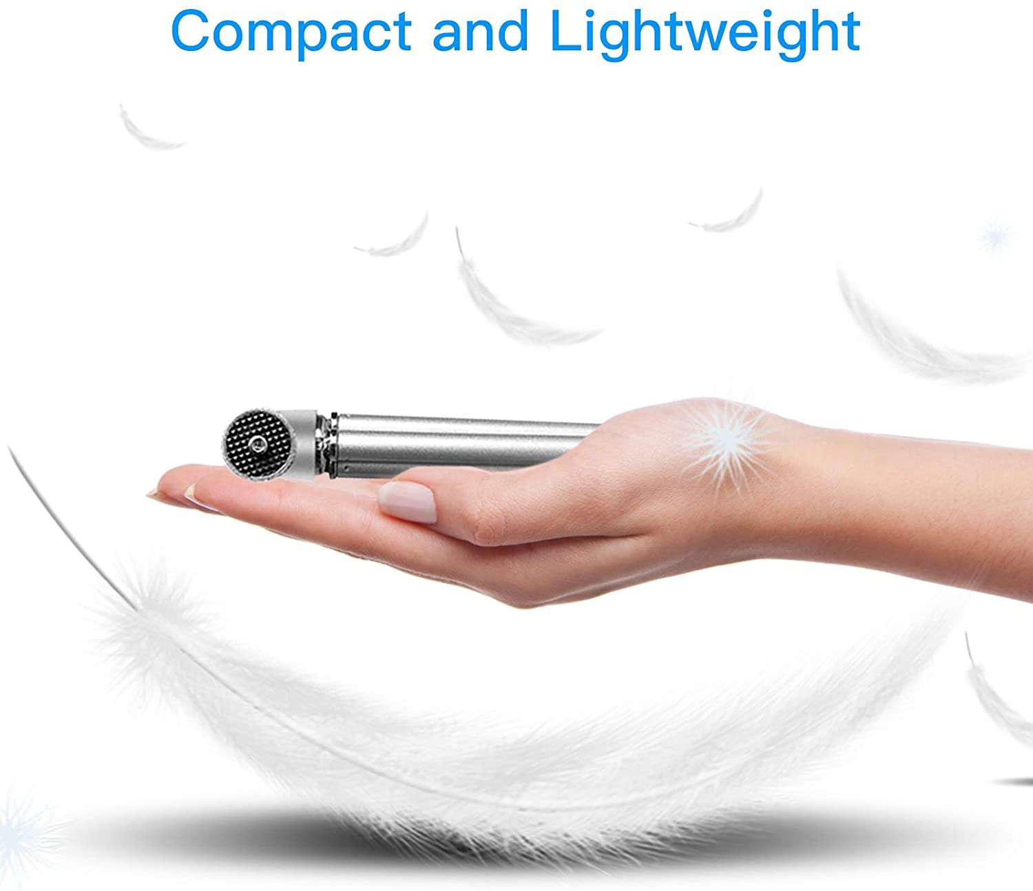 This compact and lightweight tripod feels as light as a feather in your hand.