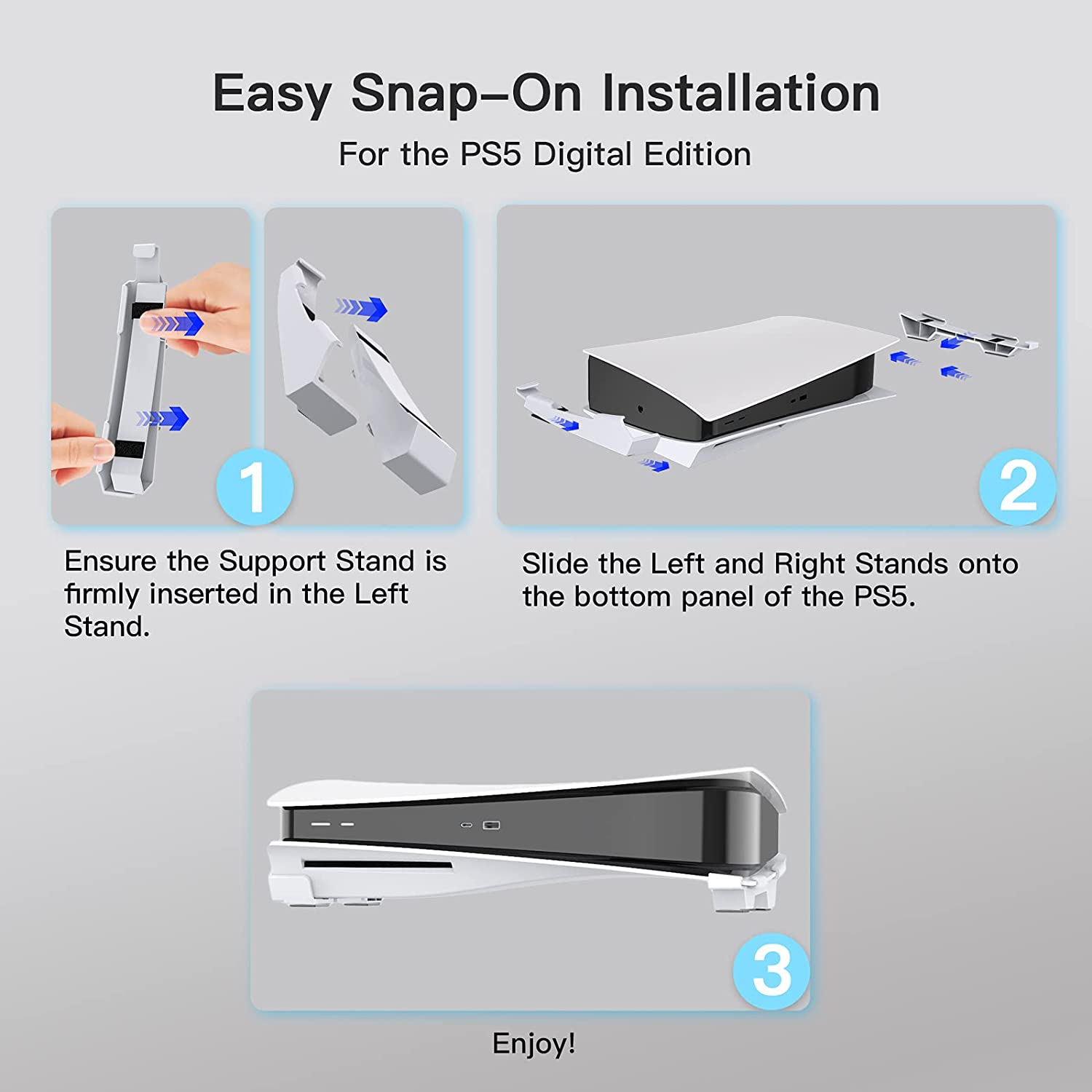 The installation guide for PS5 Digital Edition.