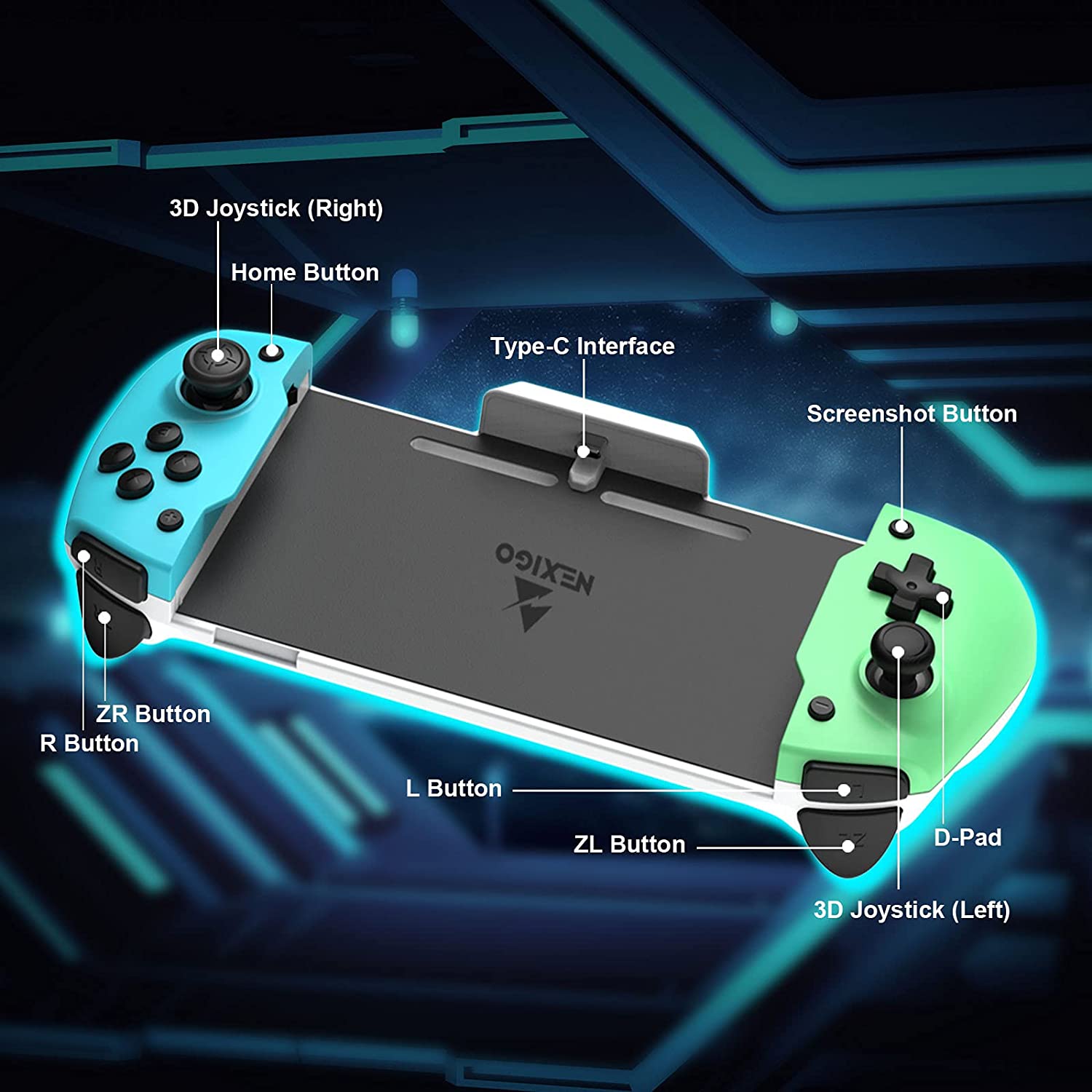 Product Introduction every details functionality, such as Type-C Interface, Screenshot Button, etc