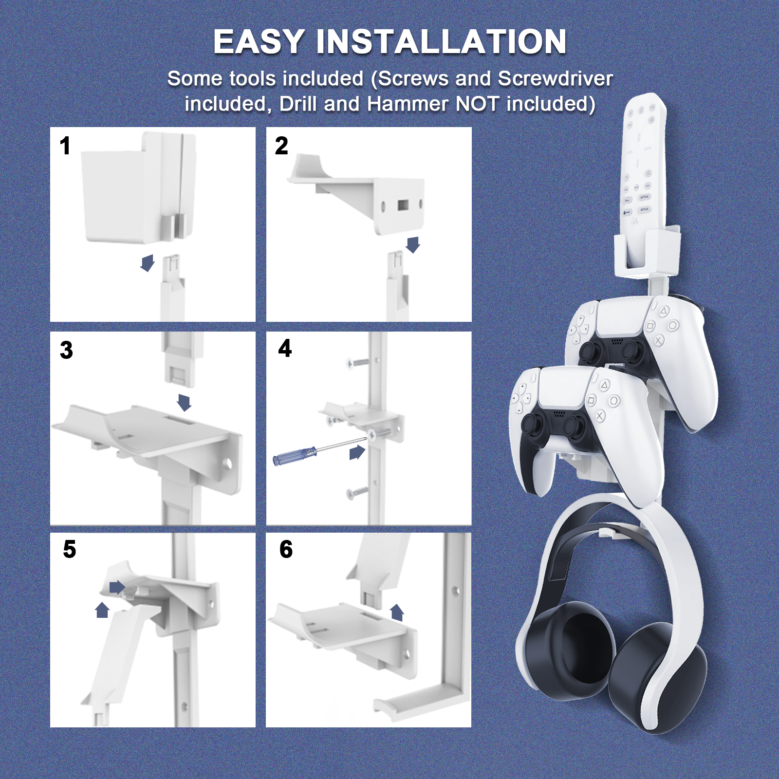 Step-by-step guide to install the multi-controller hanger.