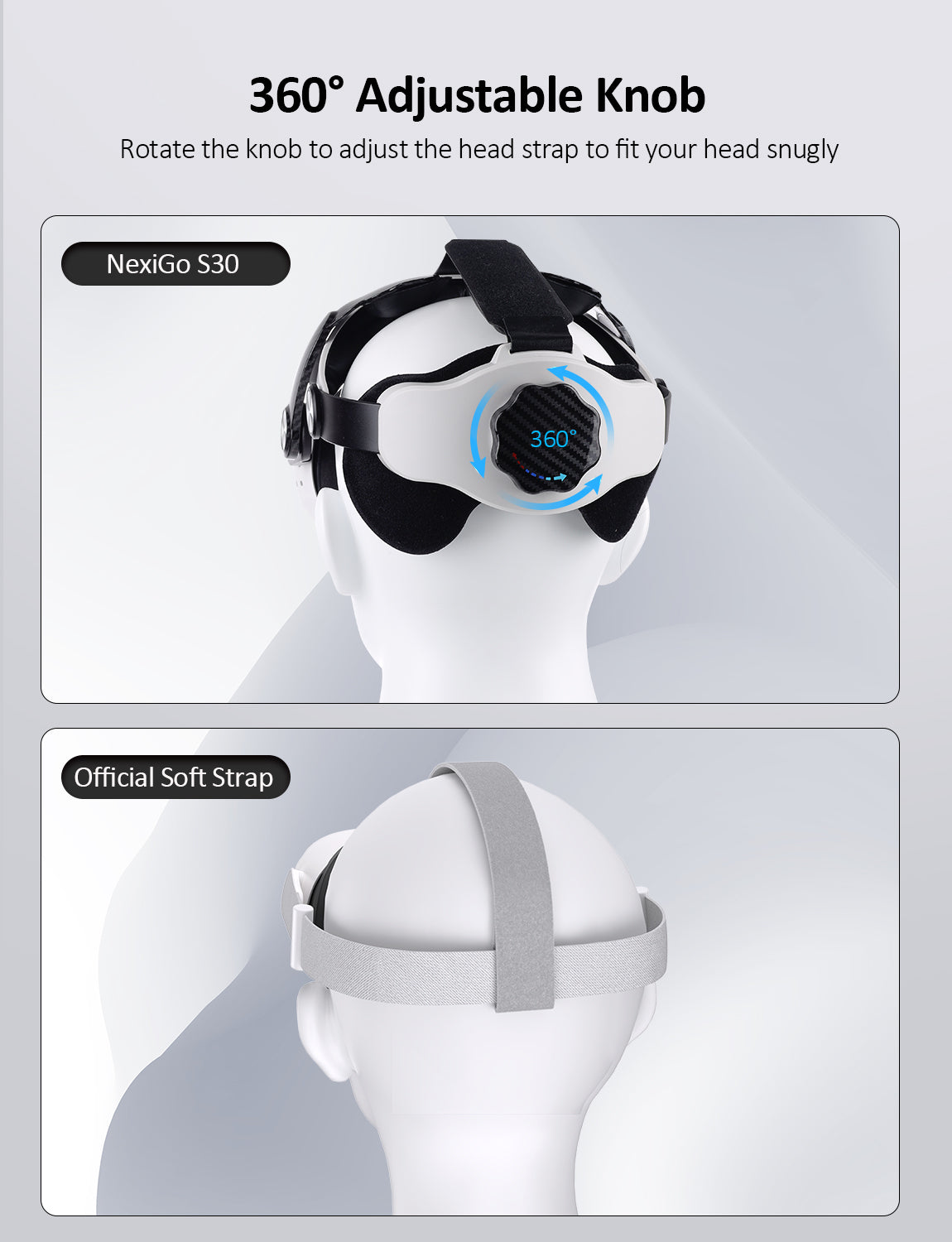 NexiGo S30 Head Strap for Meta Quest - Thumbnail 2