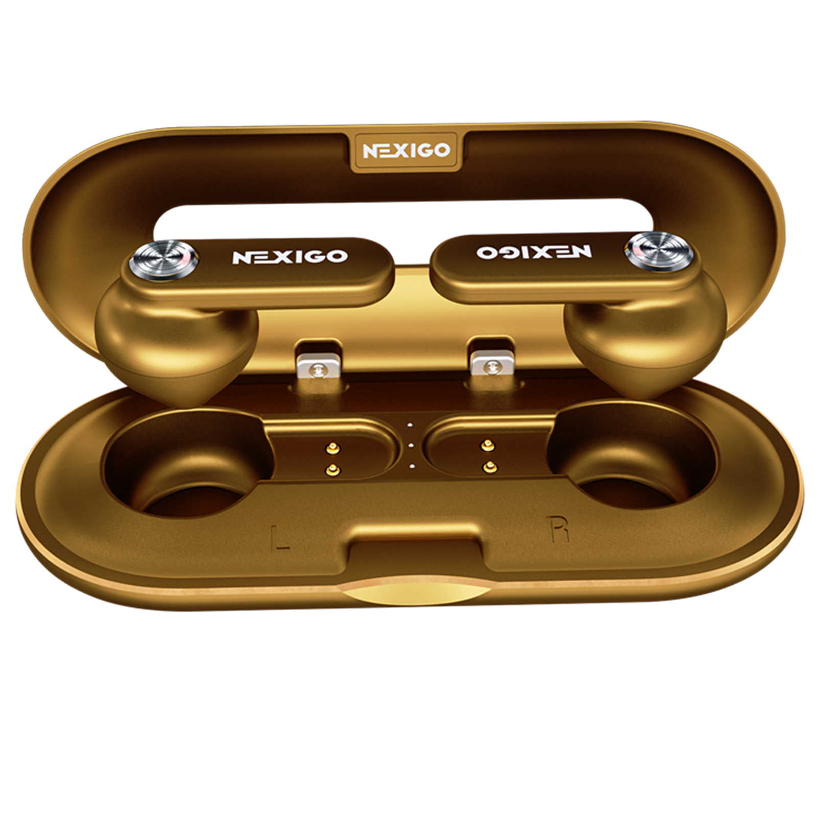NexiGo T2 Wireless Earphones (Gold)