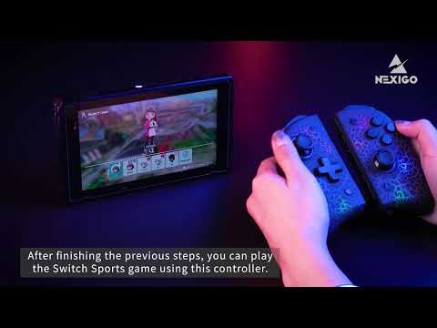 NexiGo Wireless Dual Joypad Controller with Thumbstick LED for Nintendo Switch