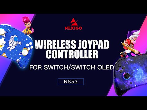 NexiGo Wireless Dual Joypad Controller with Thumbstick LED for Nintendo Switch