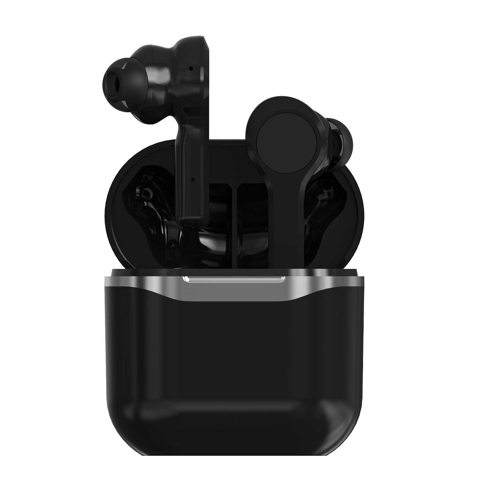 True Wireless Earbuds with Active Noise Canceling, Black